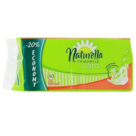 Прокладки гигиенические NATURELLA Camomile Ultra Normal, 40 шт. + Camomile Plus №16