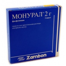 Монурал пакетики (гранулы для приготовления раствора для приема внутрь) 2 г, 1 шт.