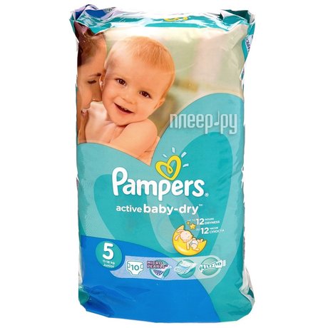 Подгузники PAMPERS Active baby Junior (11-18кг), 10 шт.