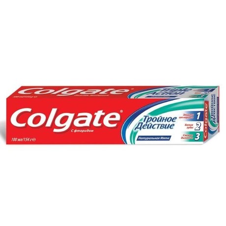 Зубная паста COLGATE Тройное действие, 100 мл (150г)