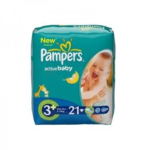 Подгузники PAMPERS Active baby Midi (4-9кг), 21 шт.