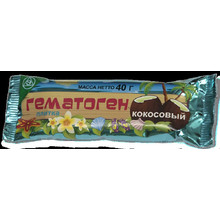 Гематоген плитка 40г (кокос)