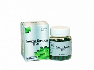 Гинкго Билоба-ВИС капсулы 250 мг, 40 шт.