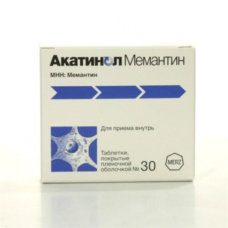 Акатинол Мемантин таблетки 10 мг, 30 шт.