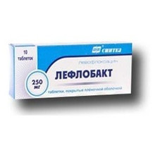 Лефлобакт таблетки 250 мг, 10 шт.