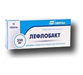 Лефлобакт таблетки 250 мг, 10 шт.