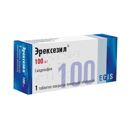 Эрексезил таблетки 100 мг, 1 шт.