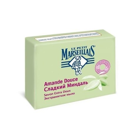 LE PETIT MARSEILIAIS (Маленький марселец) мыло экстромягкое Сладкий миндаль, 90г