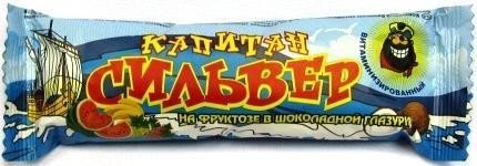 Батончики КАПИТАН СИЛЬВЕР шоколадной глазурь кокос 50г