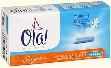 Тампоны гигиенические OLA TAMPONS Super, 16 шт.