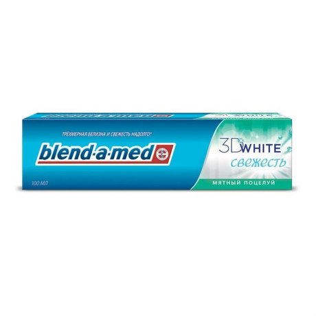 Зубная паста БЛЕНД-А-МЕД 3D White Свежесть "Мятный поцелуй", 100мл
