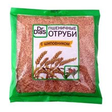 Отруби Dr.DiaS пшеничные 200г шиповник
