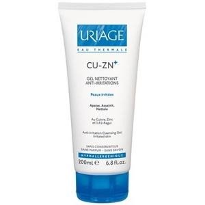 Uriage Cu-Zn+ гель дерматологический очищающий против раздражений, 200 мл
