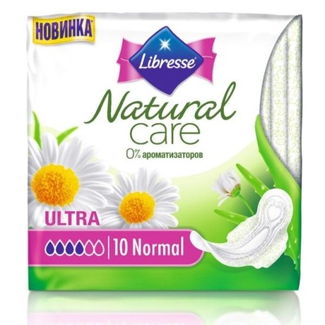 Прокладки гигиенические LIBRESSE Natural Maxi Normal Care, 10 шт.