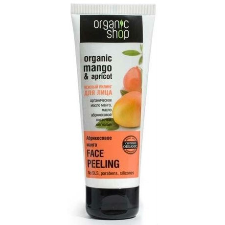 ORGANIC SHOP пилинг для лица абрикос и манго 75мл