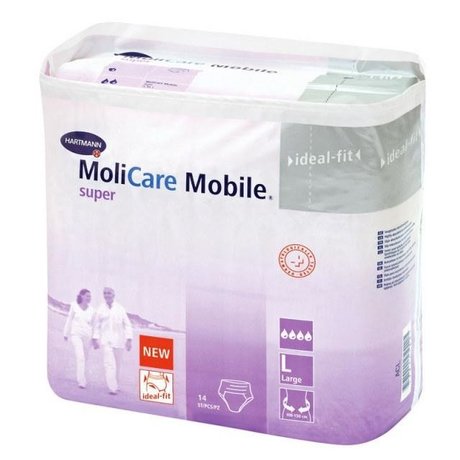 Подгузники для взрослых MOLICARE Mobile Super трусы разм. L , 14 шт.