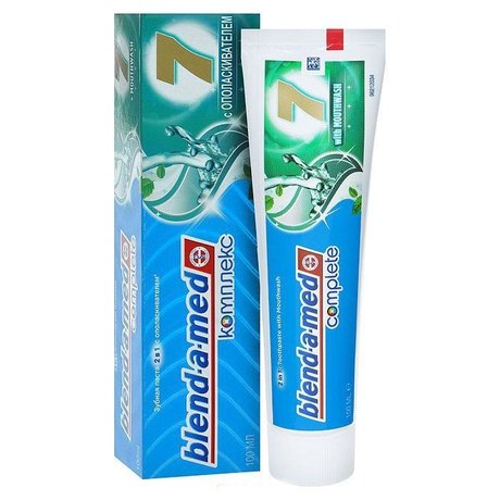 Зубная паста БЛЕНД-А-МЕД Комплекс 7 + ополаскиватель 125 мл