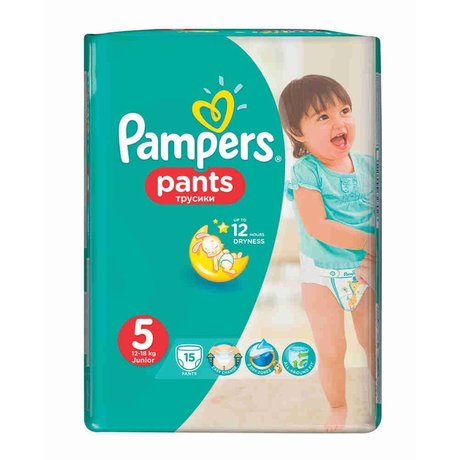 Подгузники-трусики PAMPERS Premium Care Pants Junior (12-18кг),  15 шт.