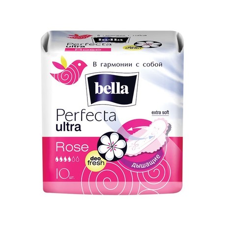 Прокладки гигиенические BELLA PERFECTA Rose ultra Deo Fresh Extra soft, 10 шт.
