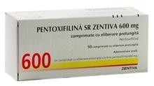 Пентоксифиллин СР Зентива таблетки пролонгированного действия 600 мг, 20 шт.