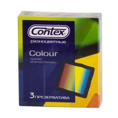 Презерватив CONTEX №3 Colour (разноцветные)