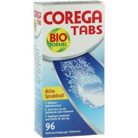 Корега Bio Formula таблетки для очистки зубных протезов, 30 шт.