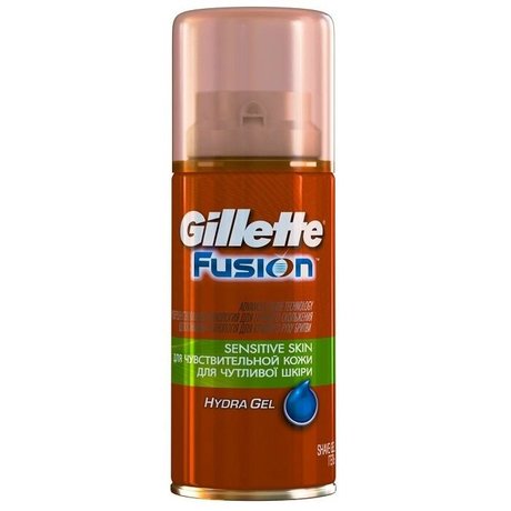 Гель для бритья GILLETTE Fusion Hydra Gel Sensitive Skin  (для чувствительной кожи), 75мл