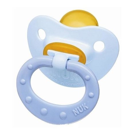 Соска-пустышка NUK Baby Blue для сна с кольцом силикон, размер 1 (арт. 10 729 576)