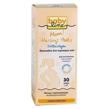 Прокладки для бюстгалтера для кормящих матерей BabyLine, 30 шт.