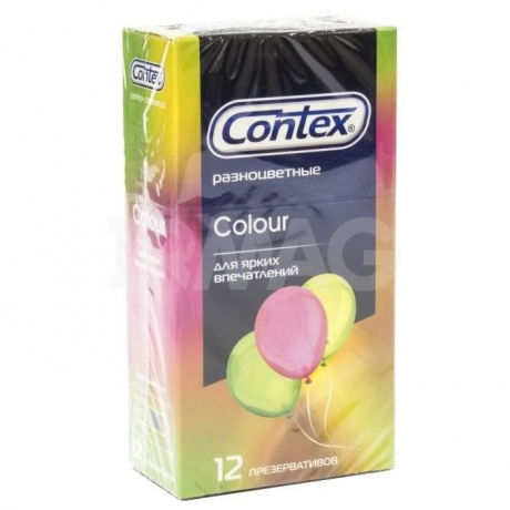 Презерватив CONTEX №12 Colour (разноцветные)