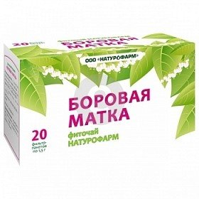 Чай лечебный НАТУРОФАРМ Боровая Матка пак.-фильтр 1,5г ,  20 шт.