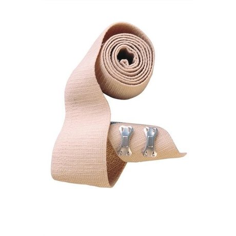 Бинт эластичный 8см х 2,5м высокой растяжимости с застежкой-клипсой (телесный)