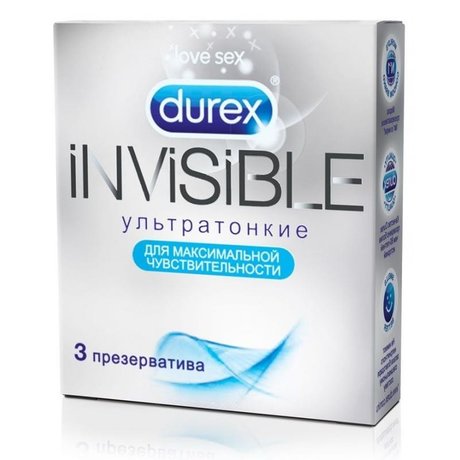 Презерватив DUREX Invisible,3 шт.