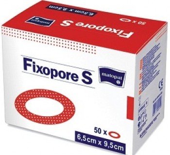 Повязка MATOPAT Fixopore S стерильные с впитывающей прокладкой 9,5 x 6,5см, 50 шт.