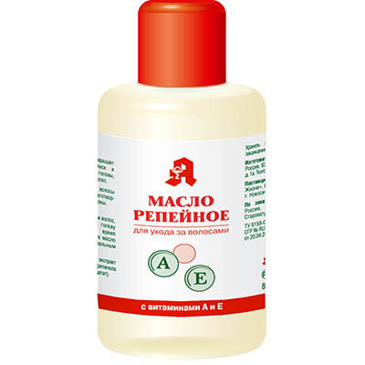 Масло натуральное Репейное "Аптечный союз" с витаминами А и Е 80мл