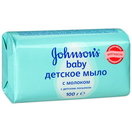 Мыло детское ДЖОНСОН baby с молоком и детским лосьоном 100г