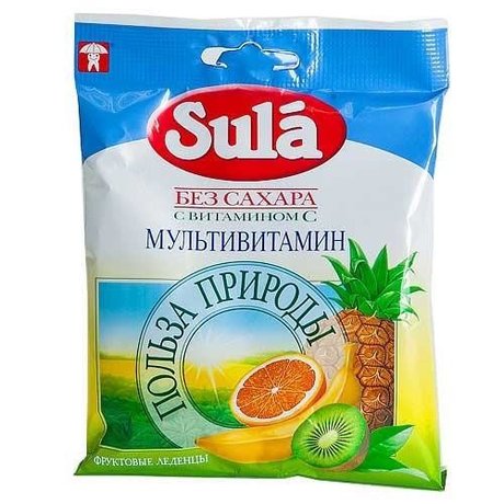 ЛЕДЕНЦЫ ЗУЛА МУЛЬТИВИТАМИН 60 ГР