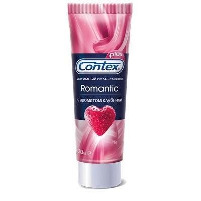 Гель-смазка CONTEX Romantic Plus ароматизированная,  30мл