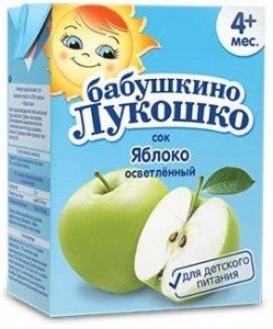 СОК БАБУШКИНО ЛУКОШКО ЯБЛОЧНЫЙ ОСВЕТЛЕННЫЙ 200 МЛ ( С 5 МЕС) ТЕТРА-ПАК 200 МЛ ТЕТРА-ПАК