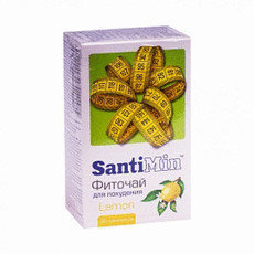 Чай лечебный САНТИМИН лимон фильтрпакетики, 30 шт.