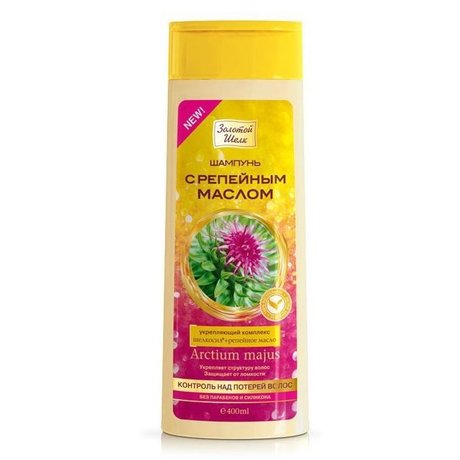 Шампунь ЗОЛОТОЙ ШЕЛК контроль над потерей волос, 400мл