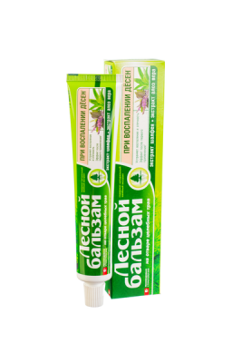 Зубная паста ЛЕСНОЙ БАЛЬЗАМ с шалфеем и алоэ 75мл + ополаскиватель для полости рта 100мл