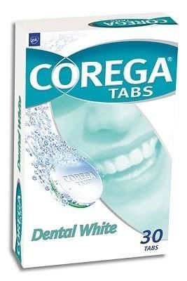 Корега Dental White таблетки для отбеливания зубных протезов, 30 шт. 