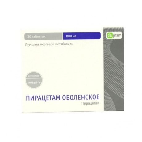 Пирацетам Оболенское таблетки 800 мг, 30 шт. (15x2)