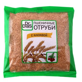 Отруби Dr.DiaS пшеничные 200г клюква