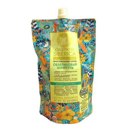 Natura Siberica шампунь Professional Облепиховый для всех типов волос, 500мл (дой-пак.)