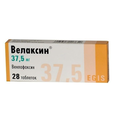 Велаксин таблетки 37,5 мг, 28 шт.