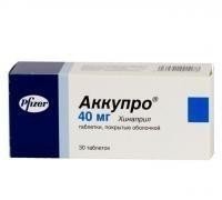 Аккупро таблетки  40 мг, 30 шт.