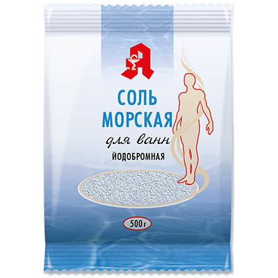 Соль для ванн пакет 500 г йодобромная