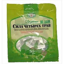 Леденцы Сила четырех трав без сахара 30г